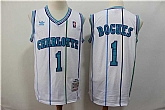 Hornets 1 Muggsy Bogues White 1992 93 Hardwood Classics Jersey,baseball caps,new era cap wholesale,wholesale hats